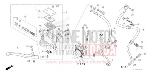 FRONT BRAKE MASTER CYLINDER NSS350AN de 2022